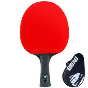 Tischtennisschläger KOKUTAKU BasswoodAyousInner Force Carbon Tischtennisschläger 5 Sperrholz 2-lagige Kohlefaser 9-Sterne-Ping-Pong-Schläger mit Tasche 231127