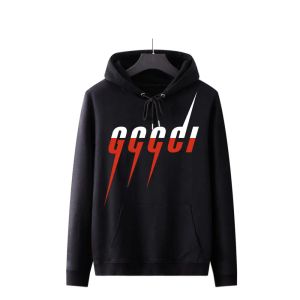 Masculino Plus Size Hoodie Designer Moletom Preto e Branco Manga Comprida Pulôver Outono Clássico Multi Color Calor