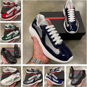 Praddas Pada Prax Prd Sapatos Casual Prado Tênis Sapatos 2023SS America Runner Cup Low Top Sport Shop