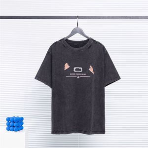 Men's T-Shirts Fashion Men's T-shirt 2023 Balencaigaity New cotton soft anti-wrinkle retro decorative printing letters casual student lovers short sleeve A012-09