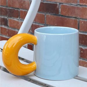 Muggar söta keramiska kaffeglas tecup kök espresso personlig vatten bubbla te koppar dricka roliga taza de ceramica drinkware