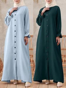 Ethnic Clothing Autumn Morocco Muslim Shirt Dress Women Abaya Casual Dresses Woman Dubai Turkey Islam Long Robe Femme Vestidos