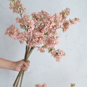 Dekorative Blumen Dusty Blush Pink Künstliche Fliederblume – 68,6 cm Hochzeitsdekoration DIY Blumenarrangement Frühlingspflanzenstrauß