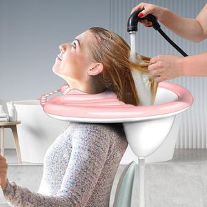 Küvetler Taşınabilir şişme saç yıkama tepsisi şampuan kase yıkama kesici saçsız saç olmadan engelli hamile kadın çocuk çocuk
