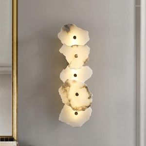 Wandleuchte Modern Living Room Marble LED Home Indoor Sconce Light For Study Room/Bedroom Decoration Stone Lighting