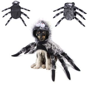 Clothing New Party Costume Simulation Outfit Cosplay Clothes Pet Spider Clothes Cat Dog Halloween Black Spider