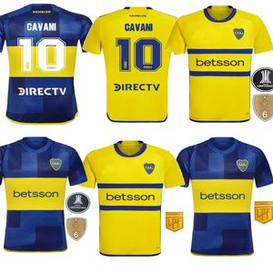 Jogador Fãs CAVANI Boca Juniors Camisas de futebol 2023 2024 BENEDETTO MARCOS ROJO CARLITOS TEVEZ BARCO MEDINA23 24 FINAL camisa masculina de futebol