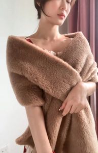 Schals Luxus Marke Damenmode Wraps Weiche Schal Poncho echt Alpaka gemischte stola frauen herbst winter Schal Frauen 231127