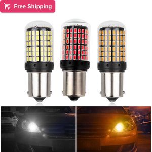 2PCS 1156 BA15S P21W BAU15S PY21W LED Bulbs 144smd CanBus Lamp Reverse Turn Signal Light