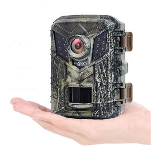 Охотничьи камеры Мини-охотничья камера 16MP 1080P Wild Trail Game Cam Инфракрасное ночное видение Открытый триггер с активацией движения для разведки Po-ловушки 231124