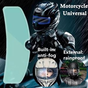 Capacetes de motocicleta General Capacete Antifog Film Film à prova de chuva Durable Nano Coating Proteção transparente Sun Visor Screen Patch