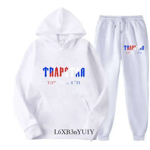 Tracksuit TRAPSTAR Brand Printed Sportswear Men 16 Colors Warm Two Pieces Set Loose Hoodie Sweatshirt Pants Jogging 220615 9511