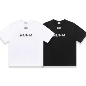 Erkek Tişörtler Vetements Tshirt Erkek Kadınlar 11 Stripe Kod Baskı Vetlemleri Kısa Kollu Gömlek J230427