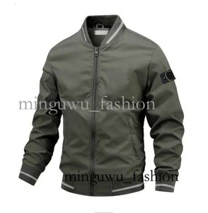 Stones Island Jacket 2023 Casual Jacket Męscy jesienne i zimowy ciepły płaszcz Prosty swobodny trend noszenie stały kolor luksusowy design na zewnątrz 863