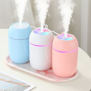 Humidifiers USB Air Humidifier Small Portable 260ml Ultrasonic Aromatherapy Essential Oil Diffuser Cold Mist Purifier Aromatherapy Car Home 230427