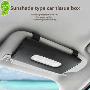 New Car sun visor leather tissue box Tissue Box Towel Sets Holder Auto Interior Storage Decoration Car Accessories car tissue holder