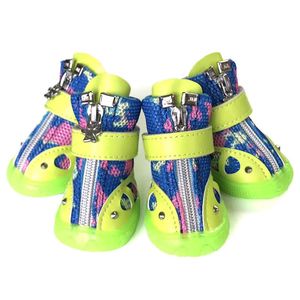 Buty miękkie podeszwy buty dla psa dla małych psów oddychanie bez poślizgu Siatki Kamuflażu Pet Sneakers