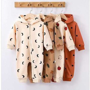 Clothing Sets Cpc Newborn Baby Clothes Kids Jumper Reactive Print Hoodie Long Sleeves Onesie French Jersey Autumn Rompers