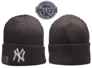 Шапка Yankees New York Beanies SOX LA NY Североамериканская бейсбольная команда с боковой нашивкой Зимняя шерсть Спортивная вязаная шапка Кепки с черепом b2