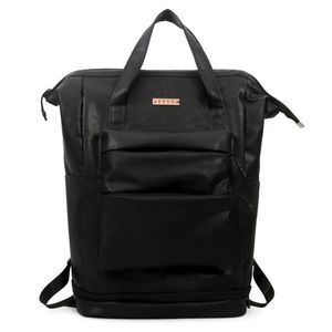 Mochila feminina masculina de couro pu, bolsa escolar para adolescentes, mochila antifurto de viagem à prova d'água, moda feminina de grande capacidade, mochila esportiva ao ar livre