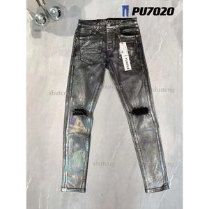 23ss roxo denim calças dos homens jeans designer jean calças pretas high-end qualidade design reto retro streetwear casual 152 6