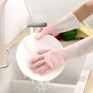 Disposable Gloves Household Rubber Women's Kitchen Dishwashing Thickened Waterproof Durable Laundry Clean Wear Resistant Not Easy To Break