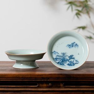 Tea Trays Blue And White Sky Green Kiln Small Pot Bearing Fruit Tray Your Porcelain Dry Bubble Table