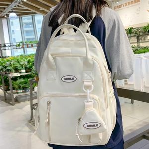 School Bags Female Travel Waterproof Book Bag Coin Purse Girl Nylon Kawaii Cool Women Fashion Laptop College Backpack Lady Trendy