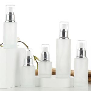 Frosted Glass Bottle Lotion Spray Pump Bottles Parfym Container Comestic Refillable Storage Packaging 20 ml 30 ml 40 ml 50 ml 60 ml 80 ml 10 Owst