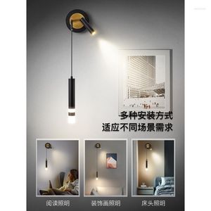 Wall Lamps Long Sconces Modern Crystal Blue Light Deco Led Cute Lamp Black Outdoor Lighting Antique Styles