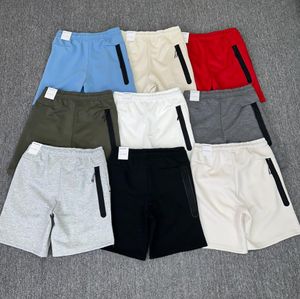 Himmelblaue Herrenhose, hochwertige Tech-Fleece-Herrenshorts, reflektierende Jogginghose mit Reißverschluss, CU4504, S-XXL