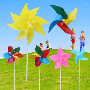 Gartendekorationen 10Set Windmühle Windrad Windspinner Hof Kunst Dekoration Outdoor Spielzeug DIY