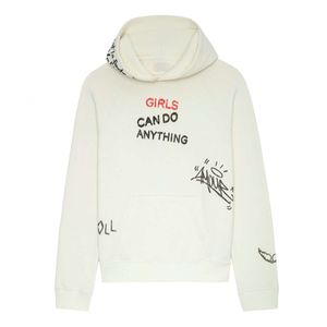 Zadig Voltaire Women hoodie Designer Hoodies Cotton Sweatshirt New zadig tops full body graffiti letter pattern printed plush loose hooded 899