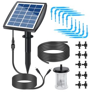 Watering Equipments Solar Auto Watering System Automatic Drip Irrigation Kit Self Watering Device with Timer for Plants in Patio Balcony Green House 231127