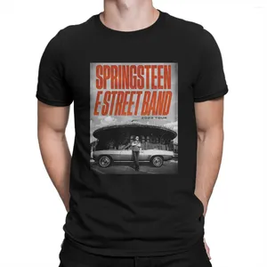 Camisetas masculinas Camiseta de algodão Novidade Camisetas Crewneck Bruce The E Street Band Springsteen Camiseta de manga curta