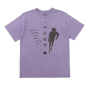 T-shirt maschile Cacempt Ce Tshirt Men Women 11 Segnale Avvertenza Human Body Sketch Tshirt Cavempt Ce Abbigliamento J230427