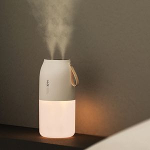 Humidifiers Wireless Air Humidifier Aroma Diffuser 2000mAh Battery Rechargeable Double Nozzle Essential Oil Diffuser Mist Maker Humidifier 230427