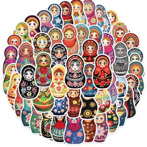 50 PCS Russian Doll Water Bottle Stickers For Skateboard Guitar Car Fridge Helmet Ipad Bicycle Phone Motorcycle PS4 Notebook Pvc DIY Decals