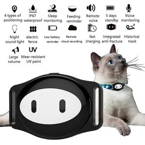 Trackers Waterproof Mini Pet GSM GPS PET SMART TRACKER Locator Collar For Dog Cat Long Standby Free App Platform Tracking Device