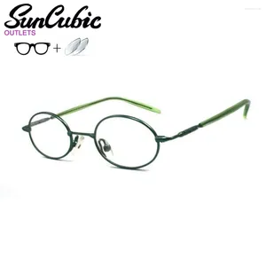 Solglasögonramar K1010-C49 glasögon Optiska glasögon Fashion Style Metal Lady Reading Myopia Recept Lens 1.56 Index