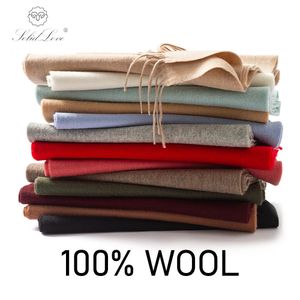 Lenços Solidlove Lã Lenço de Inverno Mulheres Lenços Adultos Lenços para senhoras 100% Lã cachecol feminino Moda Cashmere Poncho Wrap 231127