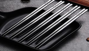 Metall Chopsticks Hushåll Högtemperatur Steriliserbar nonslip Rostfritt stål Hotstickor Set Kök Tillbehör A225838112