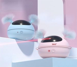 360 Degrees Rotating Laser Cat Interactive Toy Electric Robot Teasing Feather Intelligent Automatic s Pet Supplies 2205106791593