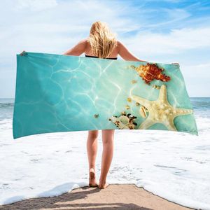 Women's Swimwear Cute Ocean Prints Beach Towel Swimmwear Cover-Ups Extra Large Super Absorbent Thick Microfiber 75cm X 10cmWomen's