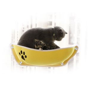 Mats Cat Hammock Bed Window Pod Lounger Suction Cups Warm Bed For Pet Cat Rest House with mat Soft Ferret Cage Bearing 20kg