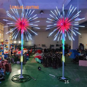 4.5m LED 불꽃 놀이 가벼운 방수 크리스마스 트리 라이트 요정 안뜰 야드 파티 크리스마스 웨딩 장식