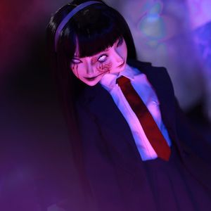 Dolls Bjd dwa twarz 14 mio pełne zestaw podwójne emocje połączone horror anime profesjonalny makijaż shugafairy minifer ludzki duch 230427