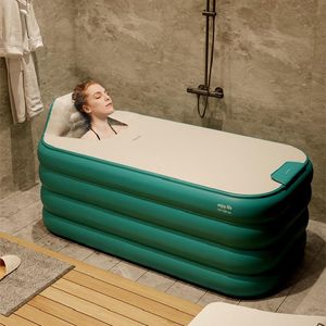 Bathtubs Inflatable Foldable Bathtub Adults Body Spa Bucket Sauna Portable Bathtubs Eco Friendly Home Banheira Bathroom Products DF50