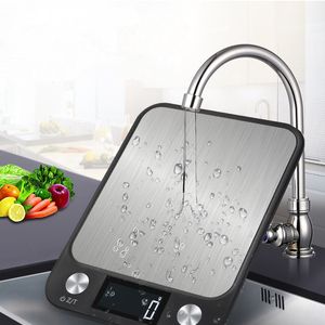 Household Scales Digital Multi-function Food Kitchen Scale 5kg/1g Stainless Steel Electronic scales LCD Display digital scale for Household black 230427