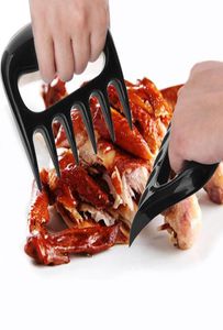 Artigli di carne di carne nera forchette di plastica bbq shredder pollo separatore facilmente pulito usi utensili da cucina barbecue1797206